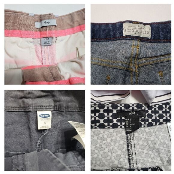 Bundle of 4 Summer Shorts: Brands: H&M, Gap, Aeropostale & Sizes: 0, 00, 1/2 & 4 - Picture 15 of 16